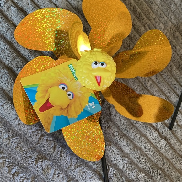 Sesame Street Big Bird & Ernie Set of 2 (one each) Garden Pinwheels ❤️💛 New! 🌞 - Picture 9 of 10